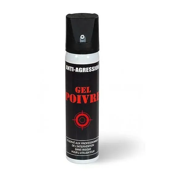 Aérosol lacrymogène gel poivre 75 ml
