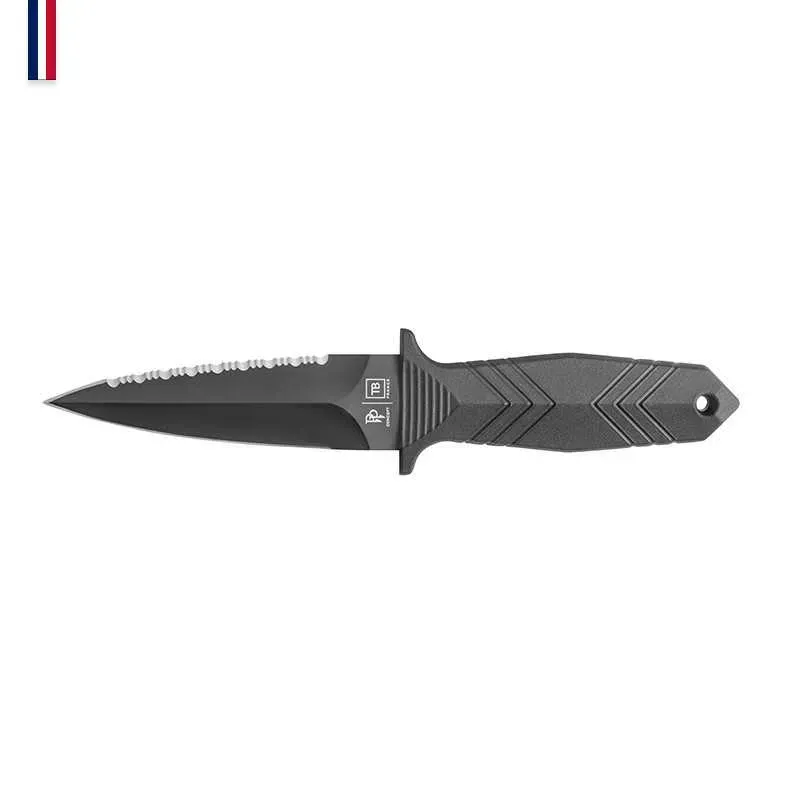 COUTEAU PROTECTEUR NOIR AVEC ETUI KYDEX EN BOITE TECHNIQU