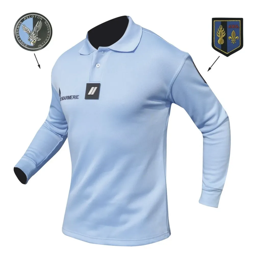POLO GENDARMERIE DGGN MANCHES LONGUES