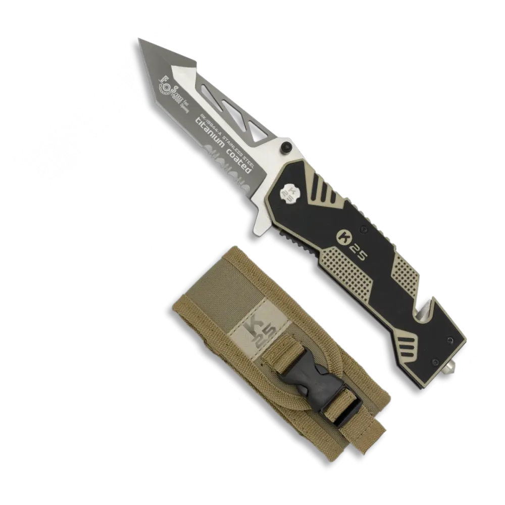 COUTEAU PLIANT FOS K25 CÔTES G10 LAME 8